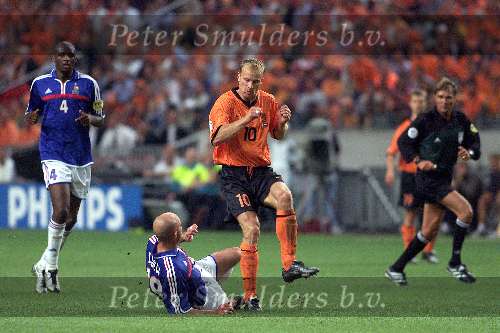 Amsterdam 21 juni 2000 euro 2000
Nederland-Frankrijk 3-2
Dennis Bergkamp en Leboeuf
Europees Kampioenschap voetbal 2000