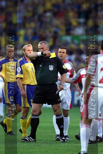 15 juni 2000
Turkije-Zweden, eindstand 0-0
Dick jol trekt een gele kaart
Europees Kampioenschap voetbal 2000