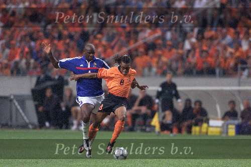 Amsterdam 21 juni 2000 euro 2000
Nederland-Frankrijk 3-2
EDGAR DAVIDS IN DUELMET VIEIRA
Europees Kampioenschap voetbal 2000