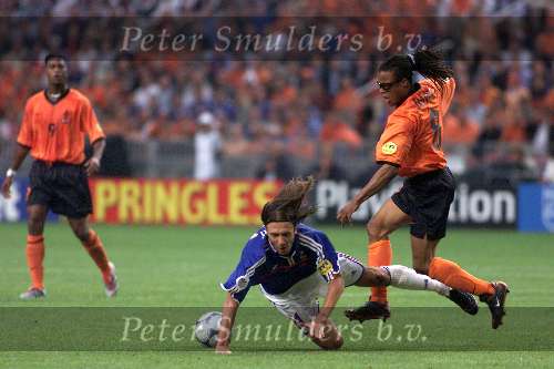 Amsterdam 21 juni 2000 euro 2000
Nederland-Frankrijk 3-2
Edgar Davids en Dugarry
Europees Kampioenschap voetbal 2000