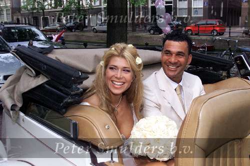 Amsterdam 3 juni 2000
Ruud Gullit en Estelle Gullit trouwen.