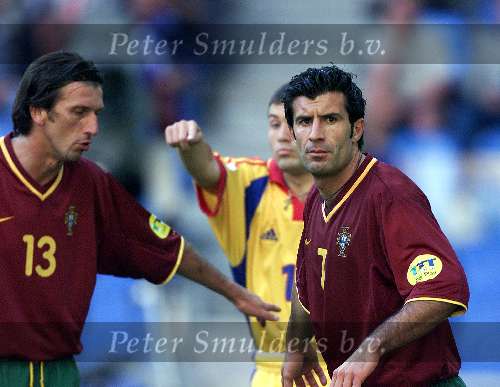 Arnhem, 17 juni 2000  Euro 2000
Roemenie-Portugal, eindstand 0-1
Figo
Europees Kampioenschap Voetbal 2000