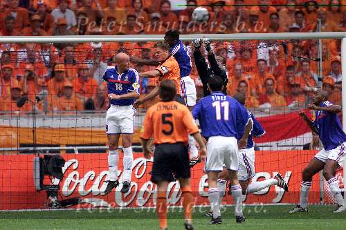 Amsterdam 21 juni 2000 euro 2000
Nederland-Frankrijk 3-2
Leboeuf , Frank de Boer en Desailly en Lama in duel
Europees Kampioenschap Voetbal 2000
