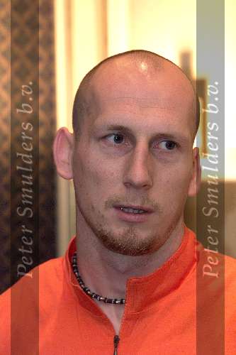 Noordwijk 26 mei 2000
Persconferentie Nederlands elftal in Huis ter Duin.
Jaap Stam
Europees Kampioenschap Voetbal 2000