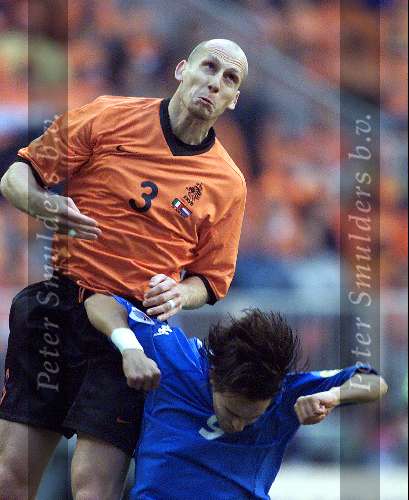 Amsterdam 29 juni 2000  Euro 2000
1/2 finale Nederland-Italie, eindstand 0-0 na verlenging 0-0
Nederland verliest met strafschoppen
Jaap Stam en Filippo Inzaghi
Europees Kampioenschap Voetbal 2000