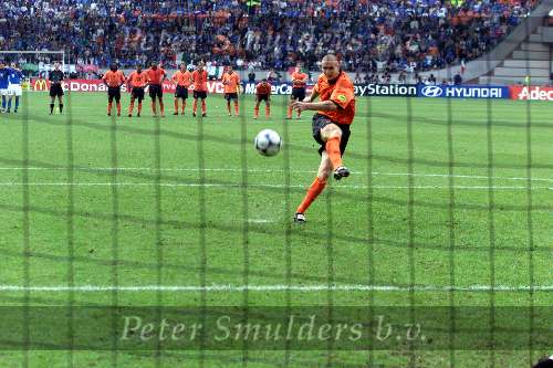 Amsterdam, 29 juni 2000   Euro 2000
Nederland-Italie, eindstand 0-0 ook na verlenging Italie wint na strafschoppen
Jaap Stam mist zijn strafschop
Europees Kampioenschap Voetbal 2000