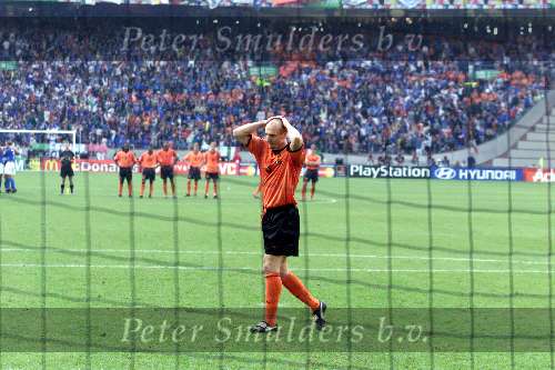 Amsterdam, 29 juni 2000   Euro 2000
Nederland-Italie, eindstand 0-0 ook na verlenging Italie wint na strafschoppen
Jaap Stam mist zijn strafschop
Europees Kampioenschap Voetbal 2000