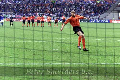 Amsterdam, 29 juni 2000   Euro 2000
Nederland-Italie, eindstand 0-0 ook na verlenging Italie wint na strafschoppen
Jaap Stam mist zijn strafschop
Europees Kampioenschap Voetbal 2000
