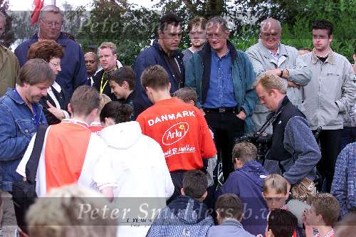 Landgraaf 6 juni 2000
Training Denemarken met Jan Heintze, Jon Dahl Tomasson en Jesper Gronkjaer
Europees Kampioenschap Voetbal 2000