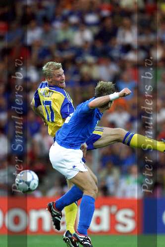 Eindhoven, 19 juni 2000  Euro 2000
Italie-Zweden, eindsatnd 2-1
Johan Mjallby
Europees Kampioenschap Voetbal 2000