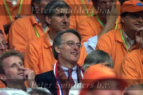 Amsterdam 21 juni 2000 euro 2000
Nederland-Frankrijk 3-2
Minister Jozias v Aartsen
Europees Kampioenschap Voetbal 2000
