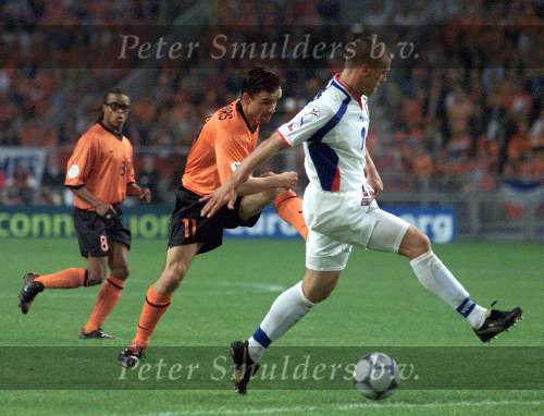 Amsterdam, 11 juni 2000
Nederland-Tsjechie, eindstand 1-0 door penalty van Frank de Boer in de 89e minuut.
MARC OVERMARS
Europees Kampioenschap Voetbal 2000