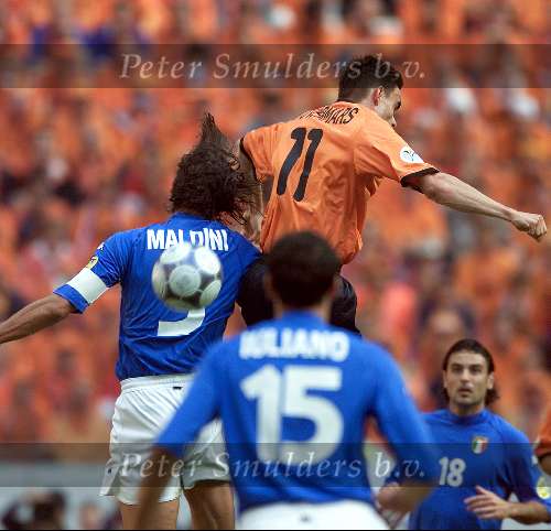 Amsterdam 29 juni 2000  Euro 2000
1/2 finale Nederland-Italie, eindstand 0-0 na verlenging 0-0 Nederland verliest met strafschoppen
Marc Overmars
Europees Kampioenschap Voetbal 2000