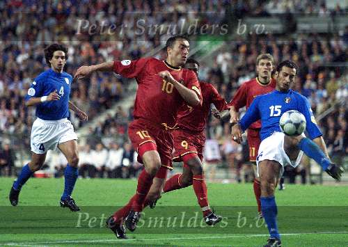 Brussel, 14 juni 2000
Belgie-Italie, eindstand 0-2
10 Branko Strupar en 15 Mark Juliano
Europees Kampioenschap Voetbal 2000
