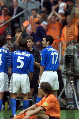 Amsterdam 29 juni 2000  Euro 2000
1/2 finale Nederland-Italie, eindstand 0-0 na verlenging 0-0 Nederland verliest met strafschoppen
Rode kaart Markus Merk
Europees Kampioenschap Voetbal 2000