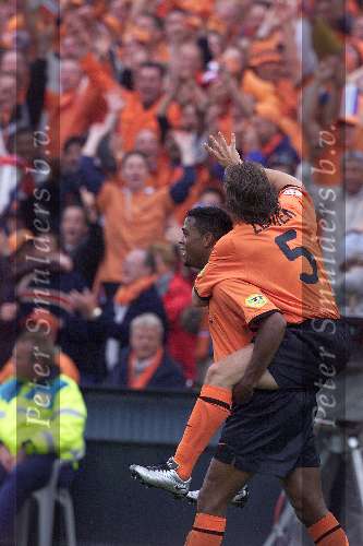 Rotterdam, 25 juni 2000   Euro 2000
Nederland-Yougoslavie, eindstand 6-1
4 doelpunten Patrick kluivert 
Patrick Kluivert en Boudewijn Zenden na de 4-0
Juichfoto
Europees Kampioenschap Voetbal 2000