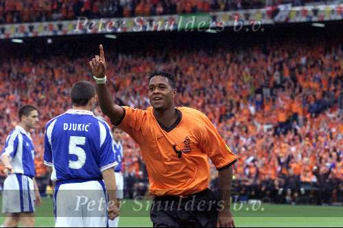 Rotterdam, 25 juni 2000   Euro 2000
Nederland-Yougoslavie, eindstand 6-1
4 doelpunten Patrick kluivert 
Europees Kampioenschap Voetbal 2000