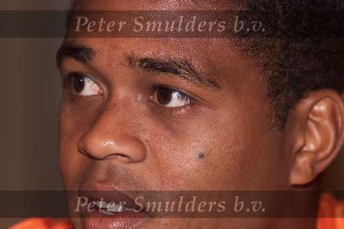 Noordwijk 26 mei 2000
Persconferentie Nederlands elftal in Huis ter Duin.
Patrick Kluivert
Europees Kampioenschap Voetbal 2000