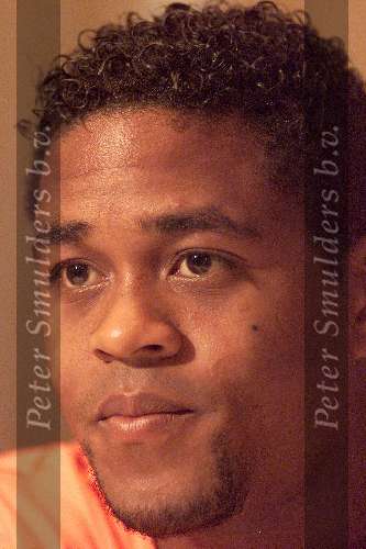 Noordwijk 26 mei 2000
Persconferentie Nederlands elftal in Huis ter Duin.
Patrick Kluivert
Europees Kampioenschap Voetbal 2000