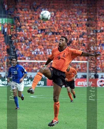 Amsterdam, 29 juni 2000   Euro 2000
Nederland-Italie, eindstand 0-0 ook na verlenging Italie wint na strafschoppen
Patrick kluivert 
Europees Kampioenschap Voetbal 2000