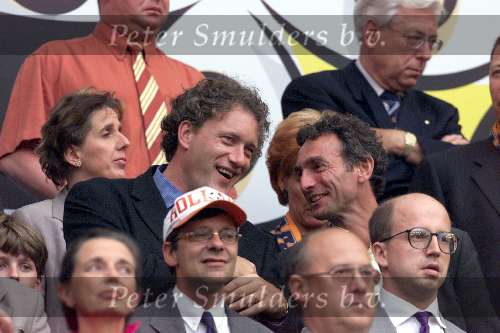 Amsterdam 11 juni 2000
Nederland-Tjechie 1-0 tijdens EK
Thom de Graaf en Paul Rosemoller op de tribune
Europees Kampioenschap Voetbal 2000