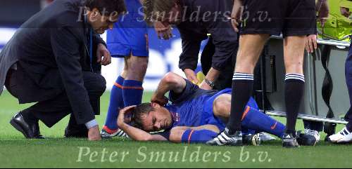 Rotterdam16 juni 2000 Euro 2000
Nederland-Denemarken, eindstand 3-0
Blessure Philllip Cocu
Europees Kampioenschap Voetbal 2000