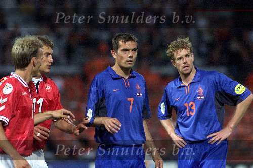 Rotterdam16 juni 2000 Euro 2000
Nederland-Denemarken, eindstand 3-0
Phillip Cocu en Bert Konterman
Europees Kampioenschap Voetbal 2000