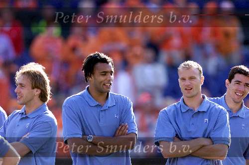 Rotterdam16 juni 2000 Euro 2000
Nederland-Denemarken, eindstand 3-0
Pierre v Hooijdonk, Dennis Bergkamp en oy Makaay en Paul Bosvelt
Europees Kampioenschap Voetbal 2000