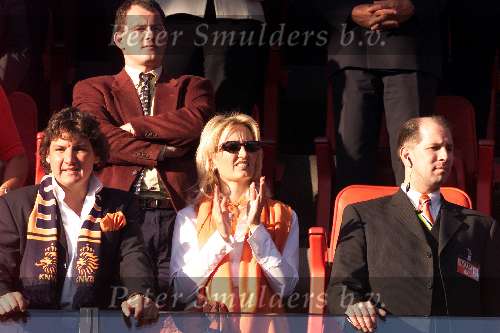 Rotterdam16 juni 2000 Euro 2000
Nederland-Denemarken, eindstand 3-0
Rene Froger met Natsja Froger en ex-vriend Anita Meijer
Europees Kampioenschap Voetbal 2000