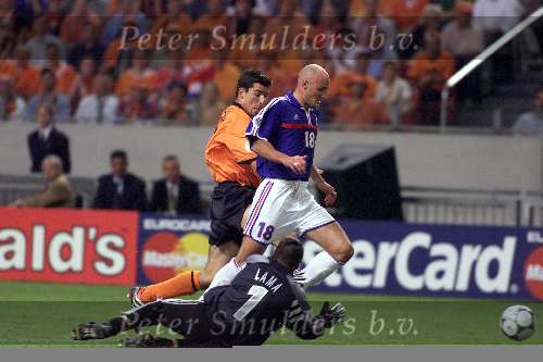 Amsterdam 21 juni 2000 euro 2000
Nederland-Frankrijk 3-2
Roy Makaay en Leboeuf en Lama
