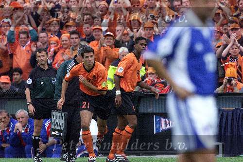 Rotterdam, 25 juni 2000   Euro 2000
Nederland-Yougoslavie, eindstand 6-1
Patrick Kluivert en Roy Makaay
Europees Kampioenschap Voetbal 2000