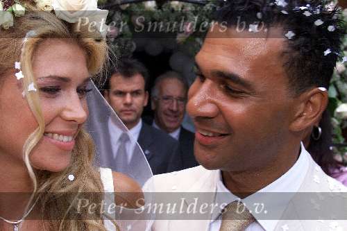 Amsterdam 3 juni 2000
Ruud Gullit en Estelle Gullit trouwen.