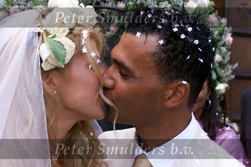 Amsterdam 3 juni 2000
Ruud Gullit en Estelle Gullit trouwen.