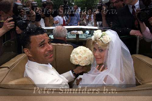 Amsterdam 3 juni 2000
Ruud Gullit en Estelle Gullit trouwen.