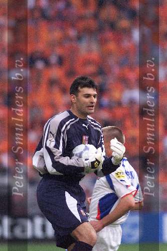 Amsterdam 11 juni 2000
Nederland-Tjechie 1-0 tijdens EK
Keeper Srnicek
Europees Kampioenschap Voetbal 2000