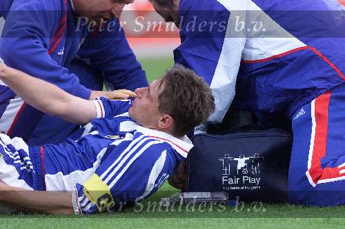 Rotterdam, 25 juni 2000   Euro 2000
Nederland-Yougoslavie, eindstand 6-1
Stojkovic blessure
Europees Kampioenschap Voetbal 2000