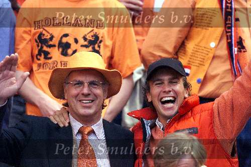 Amsterdam 29 juni 2000
Nederland-Italie 0-0 euro 2000
Winston Gerschtanowitz met zijn vader
Europees Kampioenschap Voetbal 2000