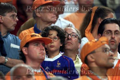 Amsterdam 21 juni 2000 euro 2000
Nederland-Frankrijk 3-2
Youp van \'t Hek met zijn zoontje
Europees Kampioenschap Voetbal 2000