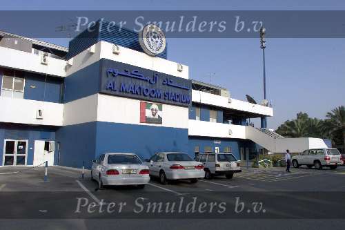 Dubai 8 mei 2001
Het Al Maktoom Stadium van voetbalclub AL-NASR
