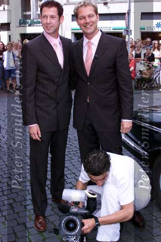 Den Bosch 29 juni 2001
Albert Verlinde en Onno Hoes trouwen.