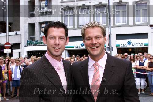 Den Bosch 29 juni 2001
Albert Verlinde en Onno Hoes trouwen.