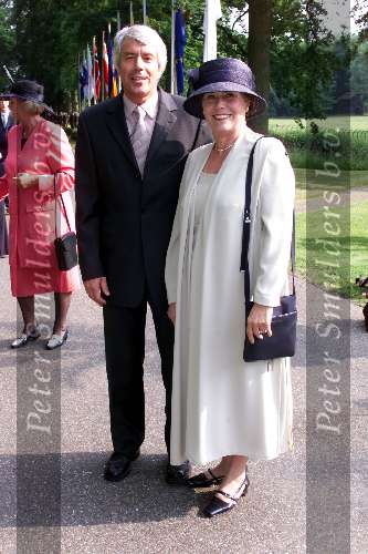Breukelen 13 juni 2001
Haringparty op Neyenrode.
Klaas Wilting met zijn vrouw