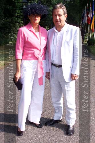 Breukelen 13 juni 2001
Haringparty op Neyenrode.
Otto Lensenlink met vriendin