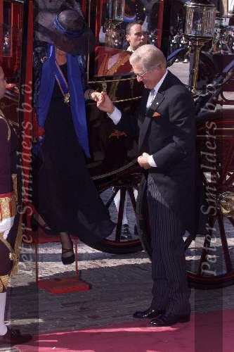 Den Haag19 september 2000
Pieter v Vollenhoven en prinses Margriet bij de koets