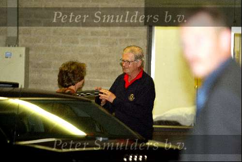 Amsterdam 24 juli 2002
Prinses Margriet  en Pieter v Vollenhovenop bezoek in het AMC