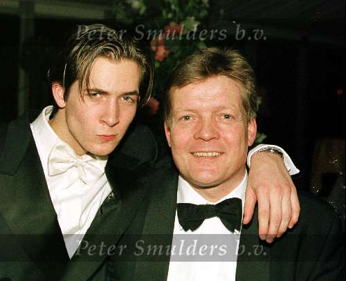 Soren Lerby met zoon Kai Lerby 14 februari 2001