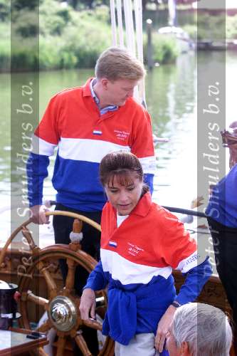 Muiden 9 juni 2001
Prins Willem Alexander en Yvonne v Gennip