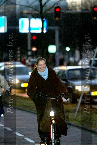 Den Haag 18 januari 2002
Emily Bremers op de fiets