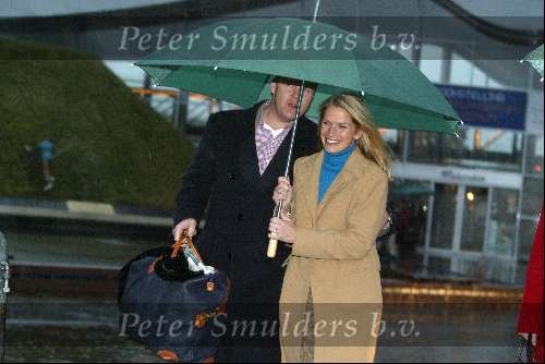 Den Haag 26 januari 2002
prins Willem Aleander en Maxima vrijgezellendag in Madurodam.  
Emily Bremers met Roderik v Wijck