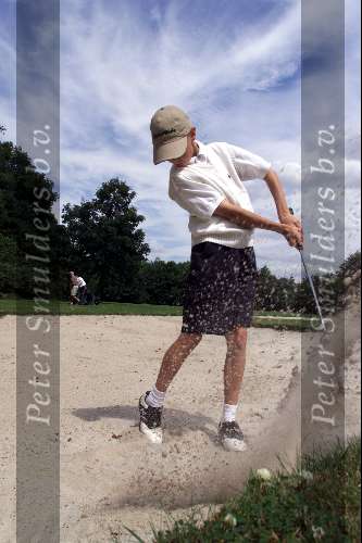 Eindhoven, 23 juni 2002
Welschap hole 18 bunkerslag van Junior smulders
Golfen